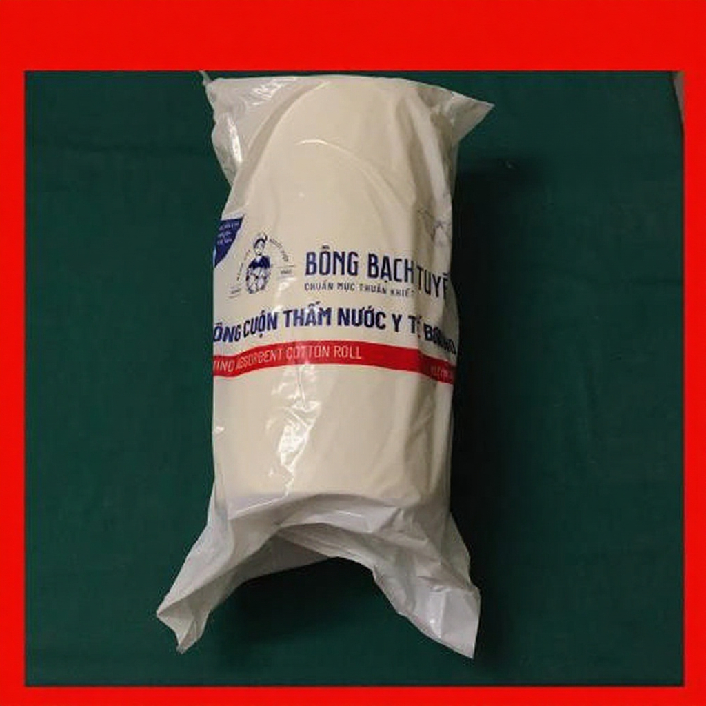 Bông cuộn Bạch Tuyết, Cuộn 1kg bông, Bông cuộn thấm nước y tế