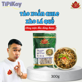 [Hỏa Tốc HCM_Đông Lạnh]  Tảo Xoắn Chile Xào Lá Quế 300g - Chay Mặn Đều Dùng Được - Tipikay shop