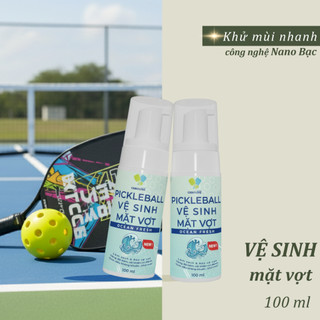 Dung Dịch Vệ Sinh & Tăng Độ Bám Mặt Vợt Pickleball 100ml - Làm sạch, bảo vệ mặt vợt ngăn ẩm mốc