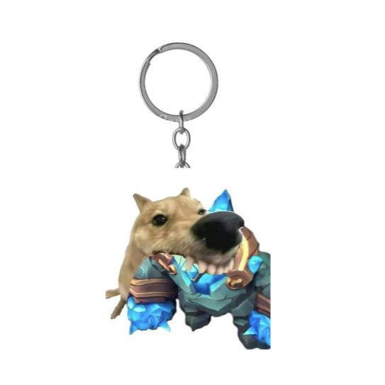 Móc khóa liên quân Dogg gặm Blue - trí decor shopp