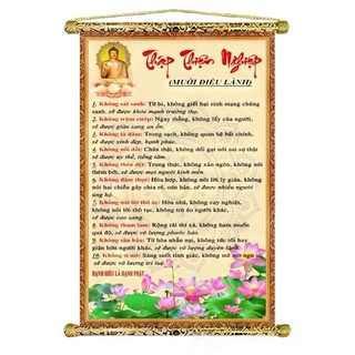 Tranh vải cavas treo tường Phật Giáo - Lời Phật Dạy
