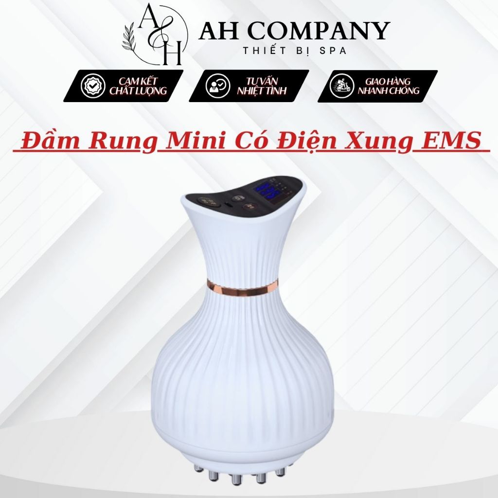 Đầm Rung Mini Giảm Mỡ Bụng Có Điện Di EMS Thiết Kế Cầm Tay Nhỏ Gọn Giúp Đả Thông Kinh Lạc