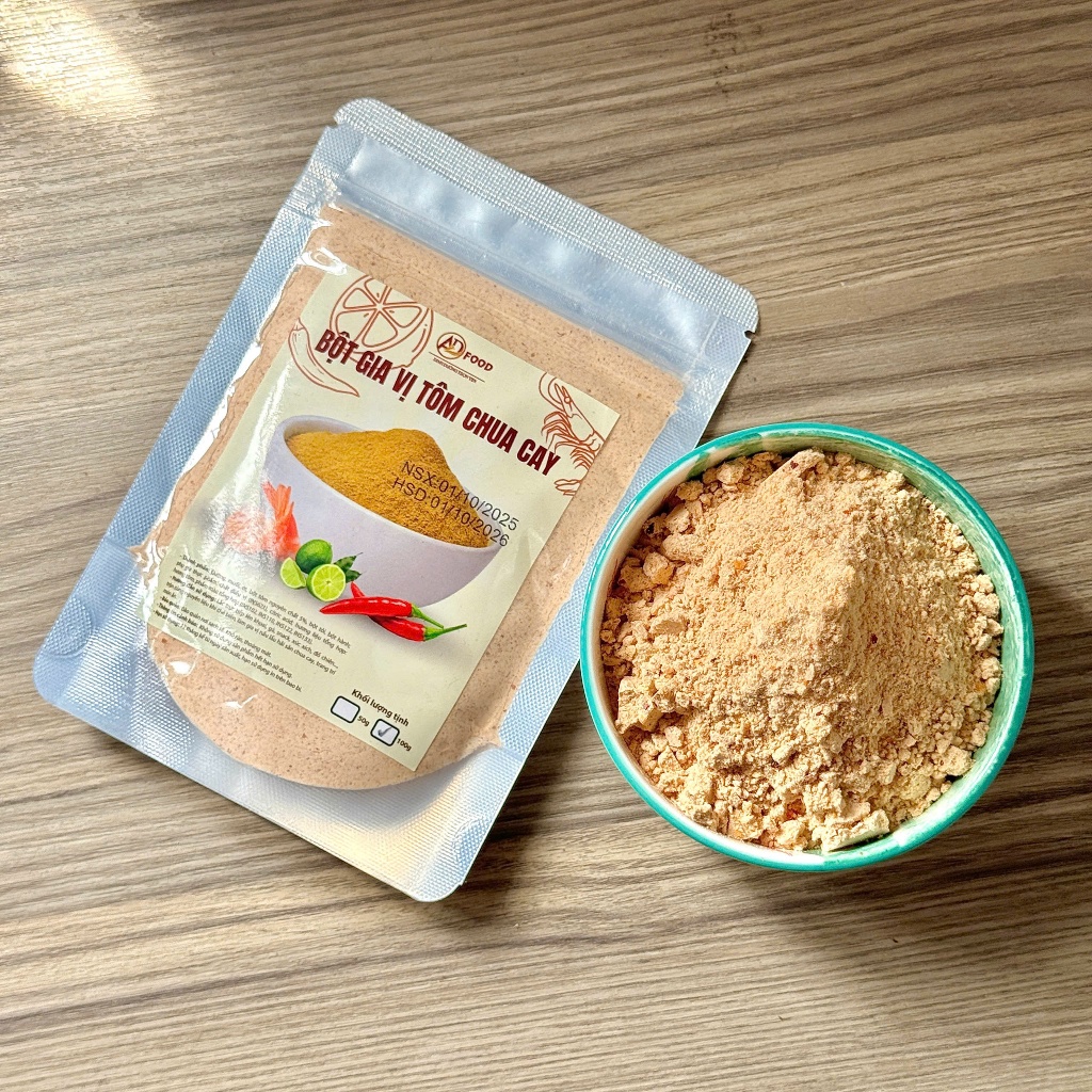 100g Bột gia vị tôm chua cay ADFOOD –Dễ dùng để chấm, gia vị lẩu chua và trang trí món ăn