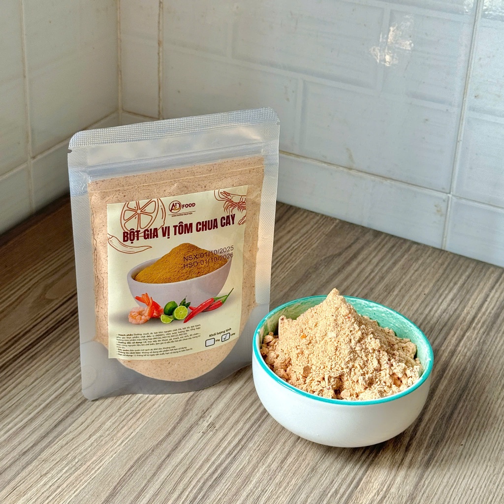 100g Bột gia vị tôm chua cay ADFOOD –Dễ dùng để chấm, gia vị lẩu chua và trang trí món ăn