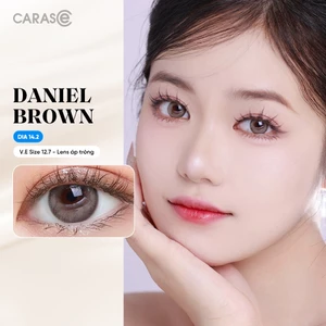 Kính áp tròng khoá ẩm 1 Ngày Màu Rêu Ánh Xám CARASE, Lens cận DANIEL BROWN