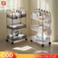 Xe Đẩy Spa 2/3/4 Tầng Kệ Nhựa Trong Suốt Có Bánh Xe ,Kệ xe đẩy cao cấp