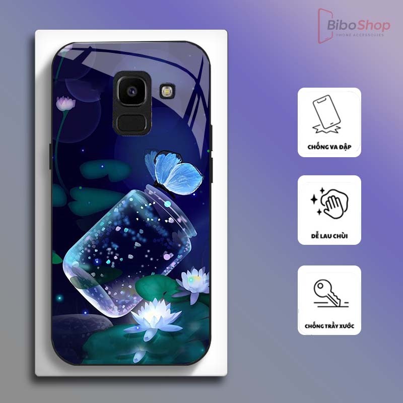 Ốp Lưng cho SAMSUNG A6/ J6/ A8/ A8 PLUS Hoa Sen Nghệ Thuật – Thiết Kế Sang Trọng, Chống Trầy Xước Cao Cấp