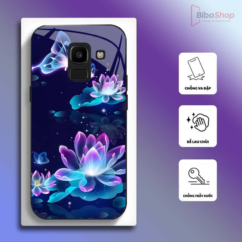 Ốp Lưng cho SAMSUNG A6/ J6/ A8/ A8 PLUS Hoa Sen Nghệ Thuật – Thiết Kế Sang Trọng, Chống Trầy Xước Cao Cấp