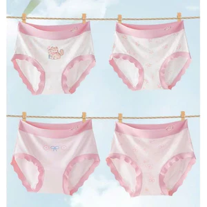 Set 4 quần chíp bé gái, quần lót cho bé chất liệu petit cao cấp kháng khuẩn an toàn