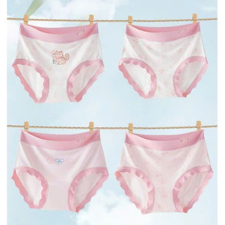 [P06 PETIT PHIÊN BẢN THÔNG HƠI] Set 4 quần chíp bé gái, quần lót cho bé chất liệu petit cao cấp kháng khuẩn an toàn