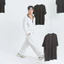 Set Nỉ 2 Da Phối kẻ Unisex Form Rộng GODMOTHER 2025
