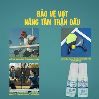 Dung Dịch Vệ Sinh & Tăng Độ Bám Mặt Vợt Pickleball 100ml - Làm sạch, bảo vệ mặt vợt ngăn ẩm mốc