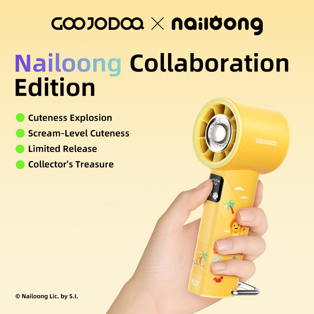 Quạt mini Turbo Goojodoq x Nailoong