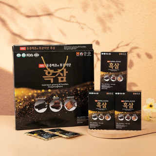 [ Chuẩn Hàn ] NƯỚC HẮC SÂM VÀ FUCOIDAN, ĐÔNG TRÙNG HẠ THẢO 30 GÓI