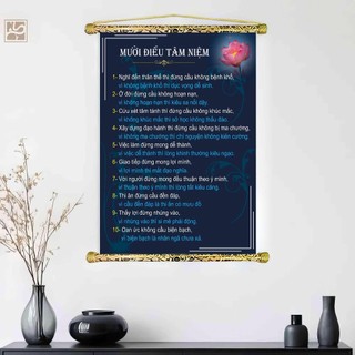 Tranh vải cavas treo tường Phật Giáo - Lời Phật Dạy