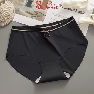Quần lót nữ su lạnh sọc tăm Q 220, Quần chip cạp vừa co giãn tốt BC_CHIC LINGERIE