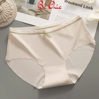 Quần lót nữ su lạnh sọc tăm Q 220, Quần chip cạp vừa co giãn tốt BC_CHIC LINGERIE