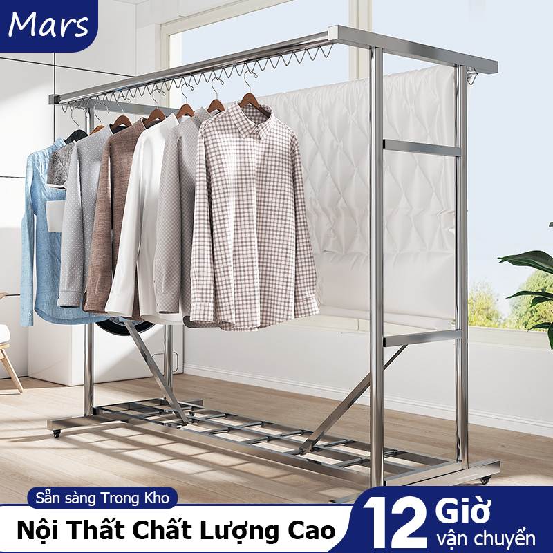 Mars Giá Treo Quần Áo Inox Kệ Treo Quần Áo Đơn Giản Di Sào Phơi Nhiều ...