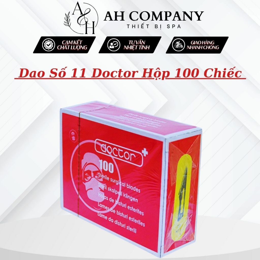Dao Số 11, Dao Nặn Mụn Doctor Dùng Cho Spa Và Phẫu Thuật, Sử Dụng An Toàn Tiện Lợi, Hộp 100 Chiếc