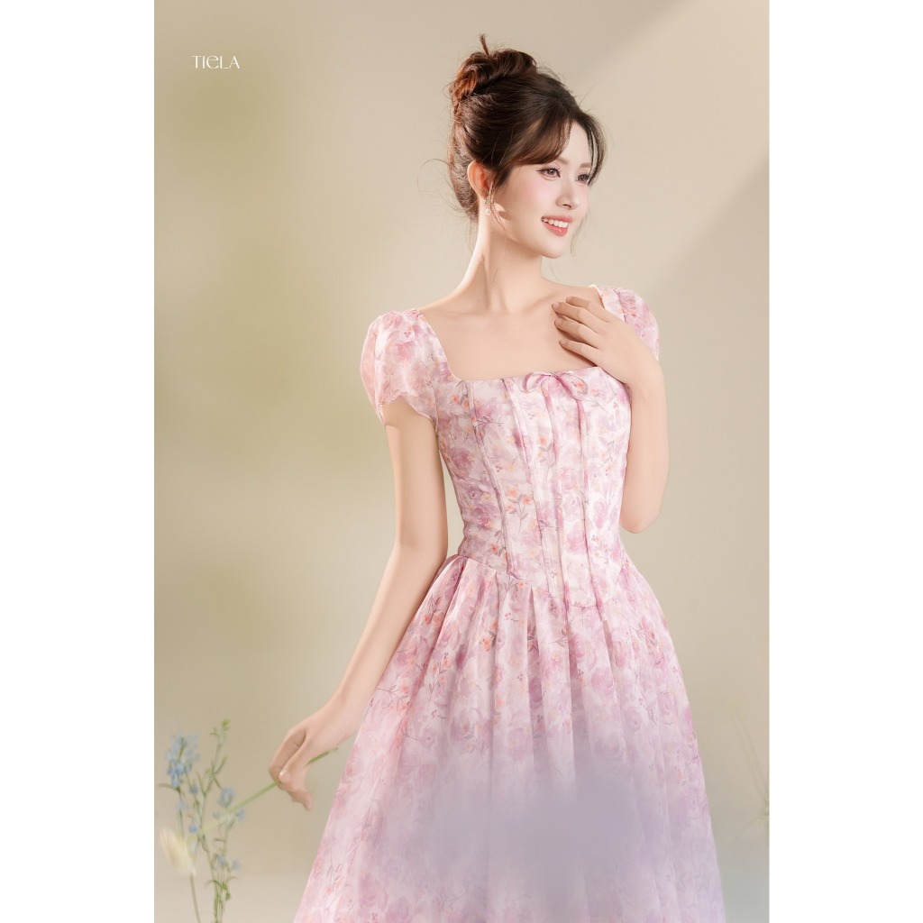 Đầm váy hoa cổ vuông-Naomi dress