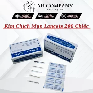 Kim Chích Mụn, Kim Lấy Máu Lancets, Sử Dụng An Toàn Tiện Dụng Trong Spa Thẩm Mỹ Viện, Hộp 200 Chiếc
