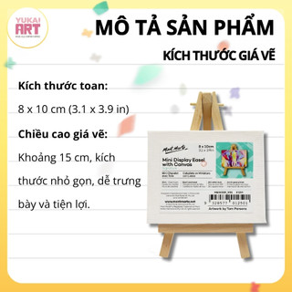 [Hỏa tốc HCM] Khung Canvas Mini Kèm Giá Đỡ Mont Marte Siêu Cute Dùng Để Trang Trí Bàn Học, Góc Làm Việc