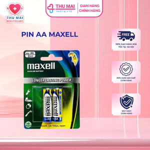 Pin AA Maxell alkaline Vỉ 2 Viên - Pin đũa Maxell - Hãng chính hãng