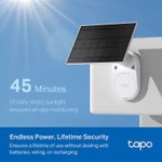 [Tapo Chính Hãng] Bộ KIT Camera An Ninh Ngoài Trời Tapo C410 – Dùng Pin & Năng Lượng Mặt Trời, 2K QHD, IP65, Đàm Thoại 2 — ảnh 6
