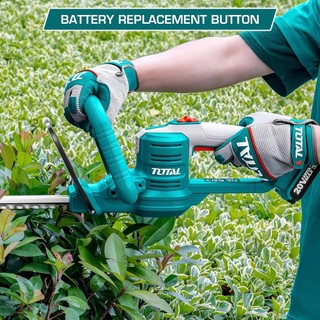TOTAL Máy cắt hàng rào dùng pin 20V có Kèm theo Pin Sạc THTLI20018 & THTLI20461