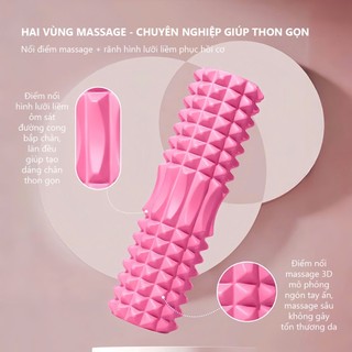Con lăn massage tập thể dục EVA lõi PVC cao cấp hỗ trợ thư giãn cơ bắp thon gọn toàn thân TS45