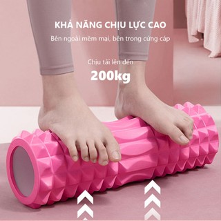 Con lăn massage tập thể dục EVA lõi PVC cao cấp hỗ trợ thư giãn cơ bắp thon gọn toàn thân TS45