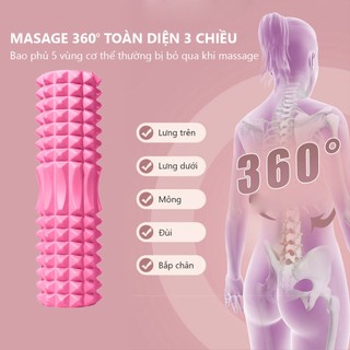Con lăn massage tập thể dục EVA lõi PVC cao cấp hỗ trợ thư giãn cơ bắp thon gọn toàn thân TS45