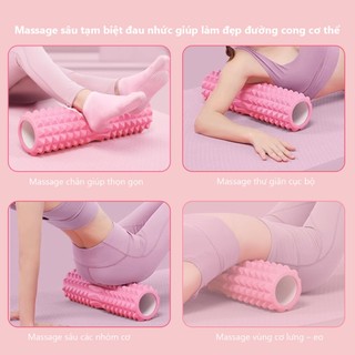 Con lăn massage tập thể dục EVA lõi PVC cao cấp hỗ trợ thư giãn cơ bắp thon gọn toàn thân TS45