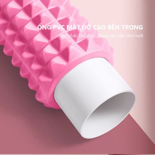 Con lăn massage tập thể dục EVA lõi PVC cao cấp hỗ trợ thư giãn cơ bắp thon gọn toàn thân TS45