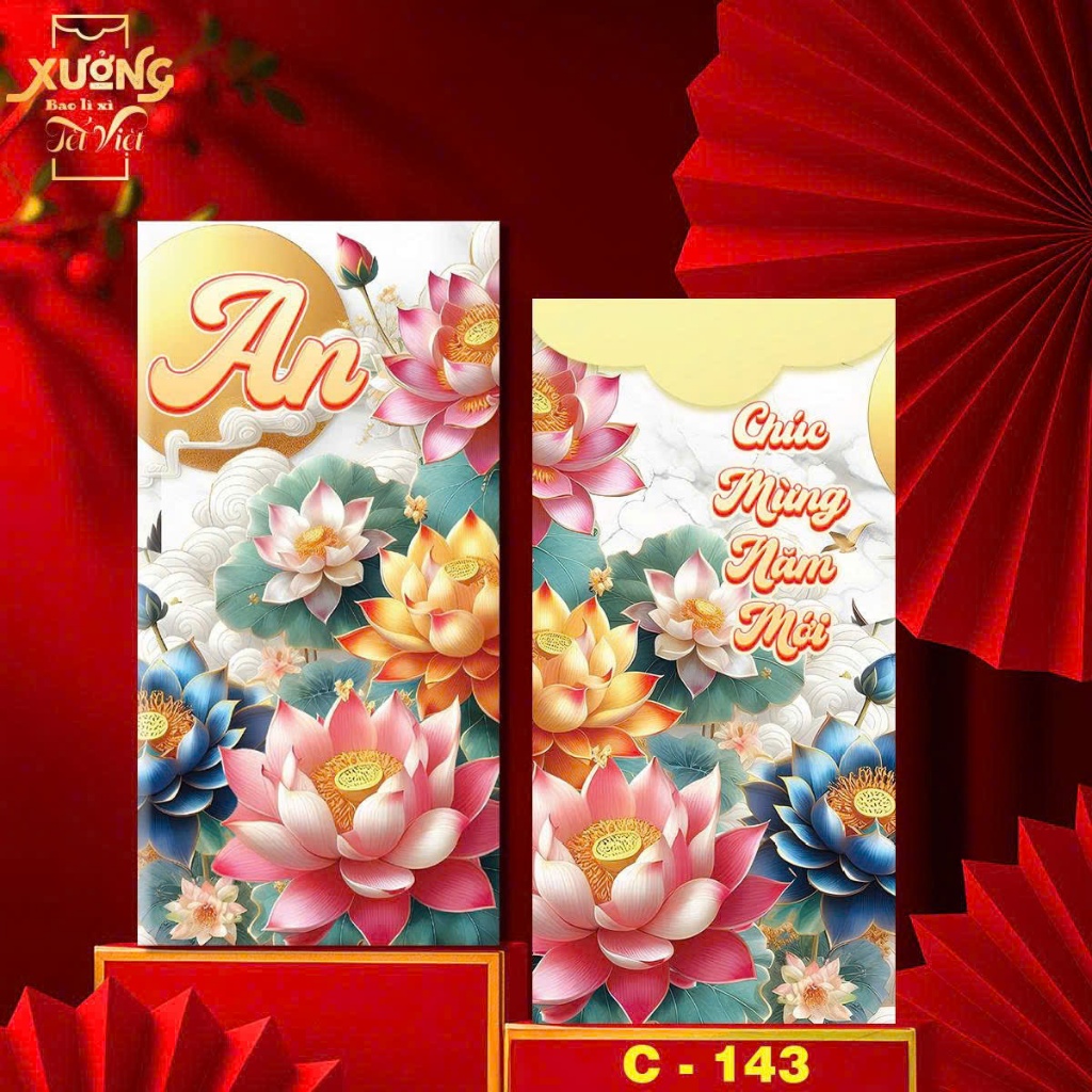 Bao Lì Xì Tết 10 Cái Lì Xì Truyền Thống Chủ Đề Hoa Lá Lì Xì Năm Mới 2026 - Đồ Chơi Cho Bé PUKAPI