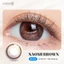 Kính áp tròng khoá ẩm 12H 1 Tháng Màu Nâu Mật Ong CARASE, Lens cận SS NAOMI BROWN
