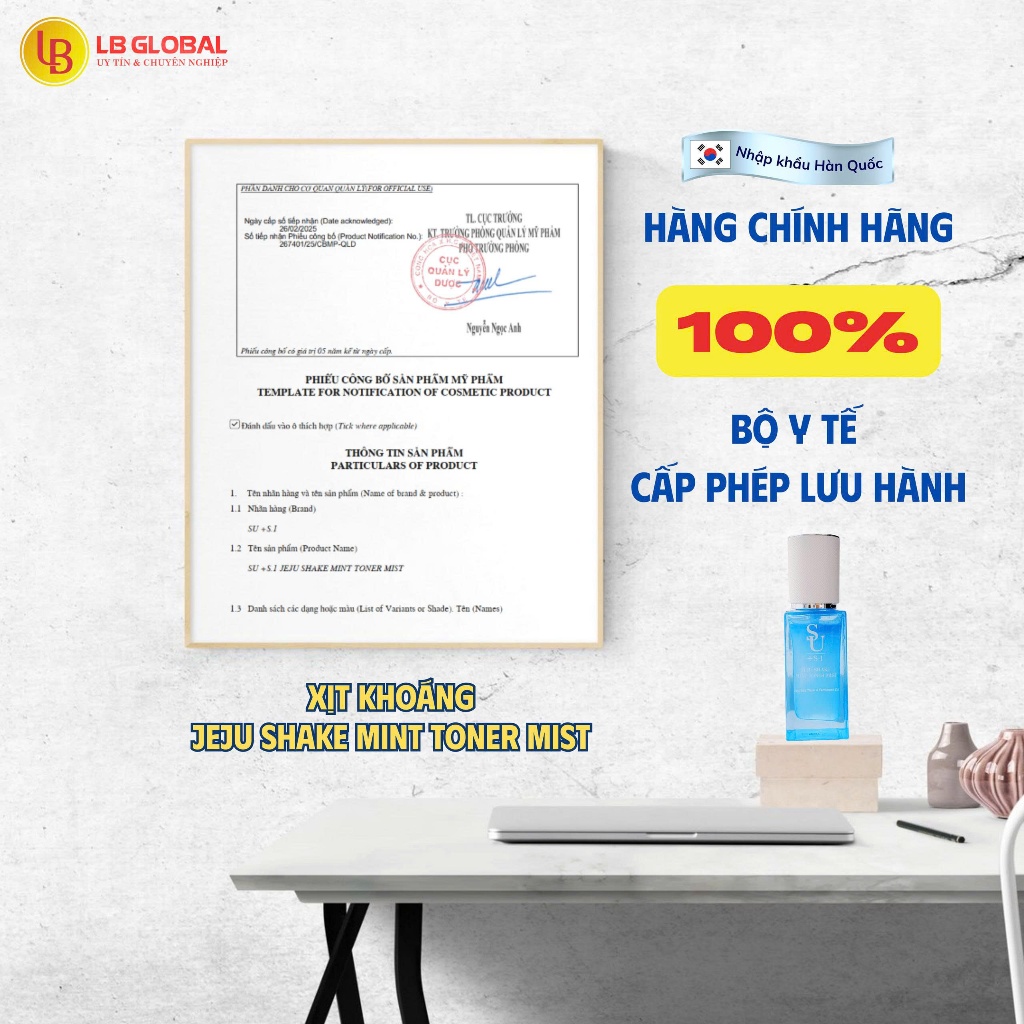 [SALE 50% DATE 11.2026] Toner dưỡng da_JEJU SHAKE MINT TONER MIST_LỌ 100/40ML_Sản phẩm chính hãng_Xuất VAT 100%