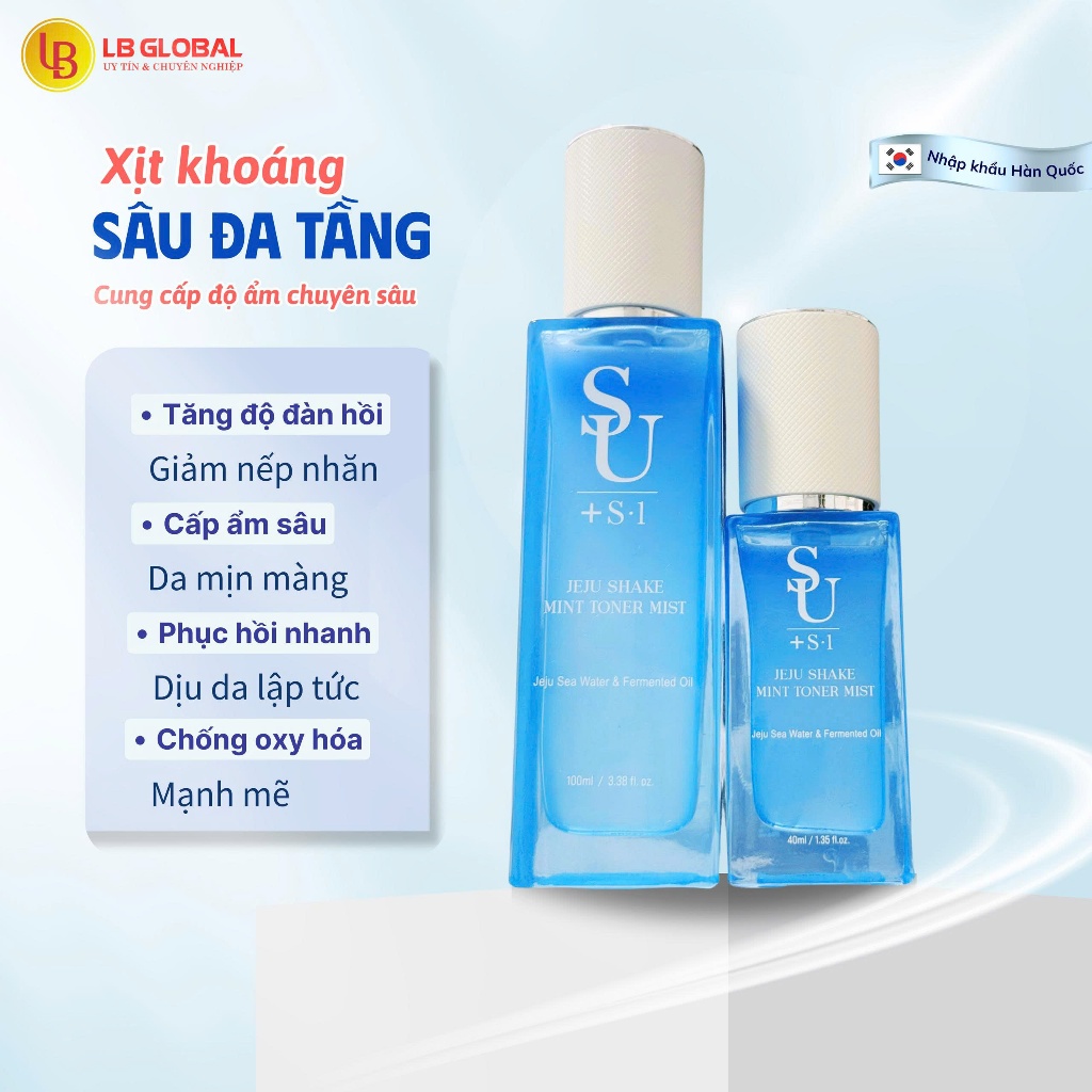 [SALE 50% DATE 11.2026] Toner dưỡng da_JEJU SHAKE MINT TONER MIST_LỌ 100/40ML_Sản phẩm chính hãng_Xuất VAT 100%