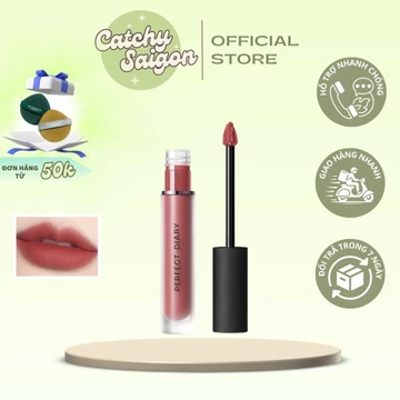 [PERFECT DIARY] Son Kem Lì Perfect Diary Vỏ Đen Dreamworld Matte Lip Color, 2.5g
