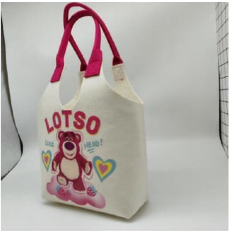 [Ngẫu Nhiên] Túi xách Tote nỉ hoạ tiết hoạt hình siêu dễ thương 33*30