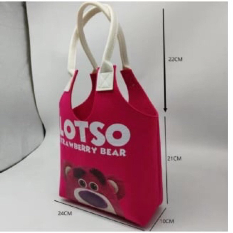 [Ngẫu Nhiên] Túi xách Tote nỉ hoạ tiết hoạt hình siêu dễ thương 33*30