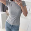 Áo Thun Trơn Nh124 Form Ôm Babytee, Đủ Màu Basic, Chất Liệu Thun Co Giãn, Fit Dáng Siêu Đẹp