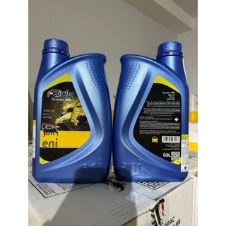 (Nhập khẩu) Combo nhớt máy xe tay ga Eni Scooter 10W40 0.8L + Nhớt Láp 80W90 120ML