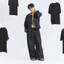 Set Raw Denim Phối Cổ Kẻ Nâu GODMOTHER Đồ Bộ Raw Denim (Áo Khoác Và Quần) Phong Cách Hàn Quốc Unisex