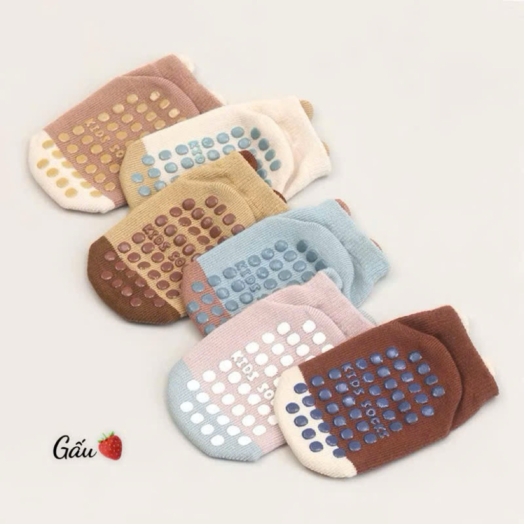 Set 10 đôi tất chống trơn trượt 0-8y