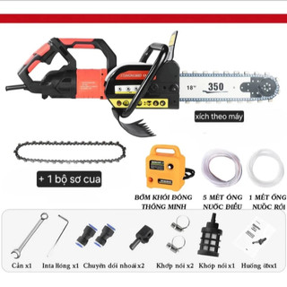 Máy Cưa Xích Cắt Tường BH LT350 220V/7800W, Lam 35cm, Kèm Bơm Điện | Máy Cưa Bê Tông, Tường Gạch
