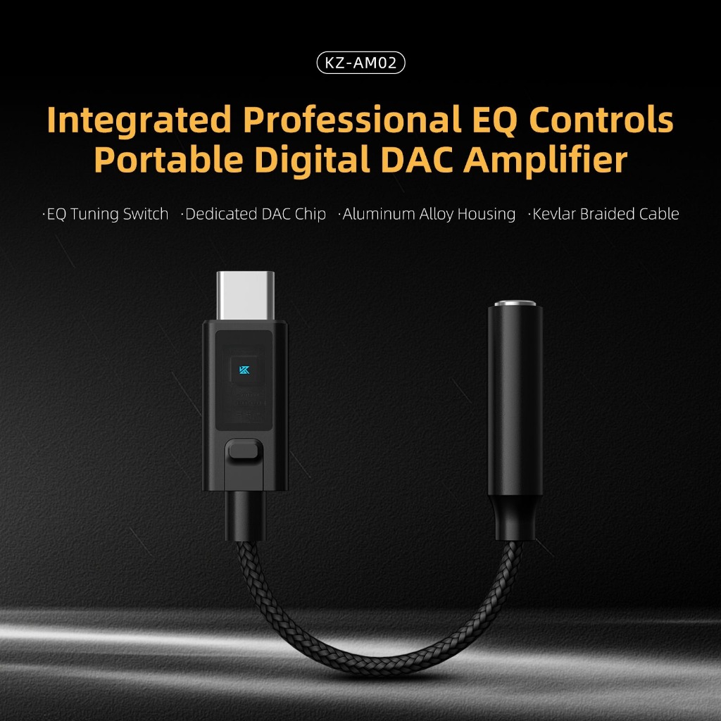 [NC] Dongle DAC KZ AM02 | Type C | Cáp chuyển đổi âm thanh | Dongle | BigBuy360 - bigbuy360.vn
