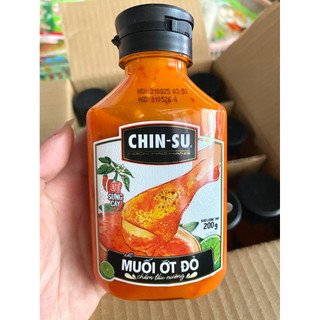 Xốt muối ớt xanh và đỏ Chinsu - chai 200g