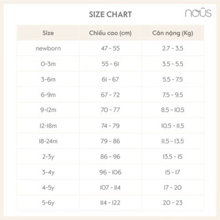 Gile Nous mềm ấm cho bé (3-6m đến 18-24m)