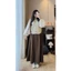 Chân váy kaki thô basic dáng dài xếp ly vintage CV5169